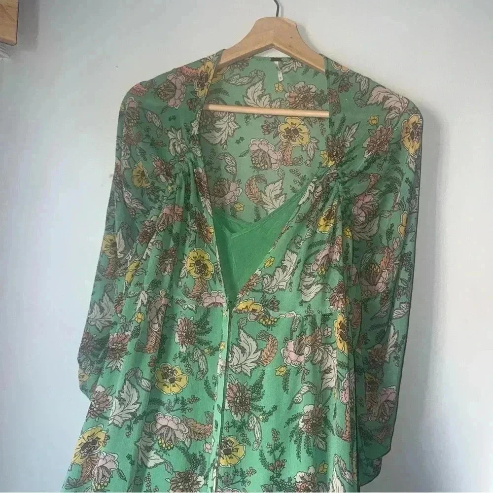 Free People Green Floral Maxi Dress - Picture 4 of 11